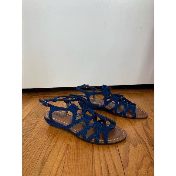 Carlos Santana Kiara Wedge Sandals in Blue, Size 7.5, Like New - Picture 4 of 7